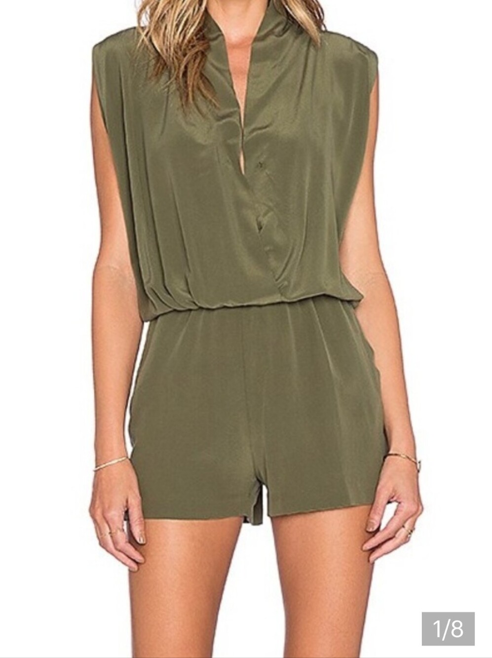 Anine Bing 100% Silk Romper Jumpsuit
